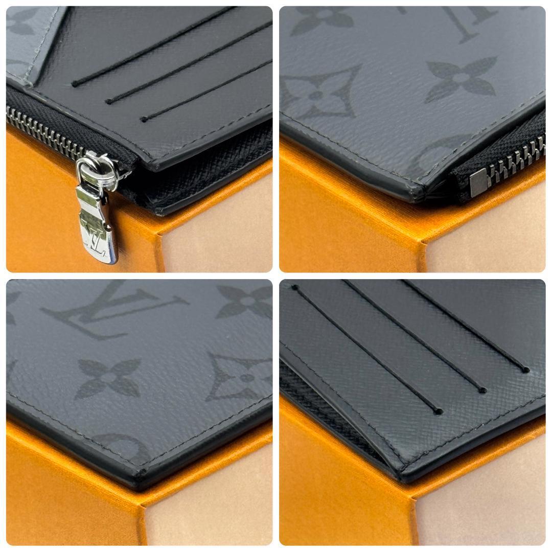 展示品級 ルイヴィトン モノグラム エクリプス カード ホルダー A227