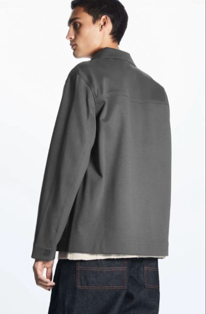 【即完品】COS ブラック コットン ワークジャケット