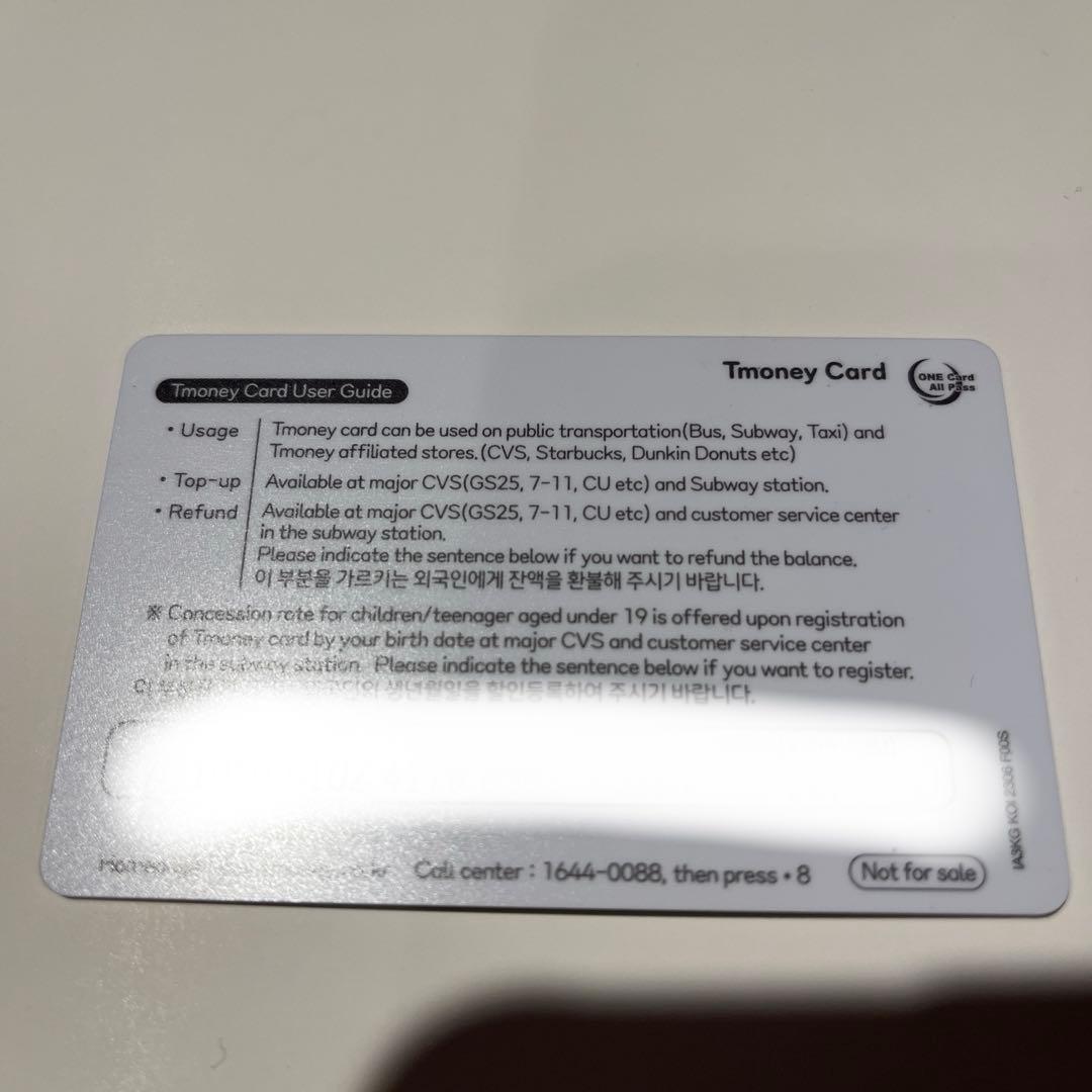 チャウヌ Tmoneyカード Visit Korea