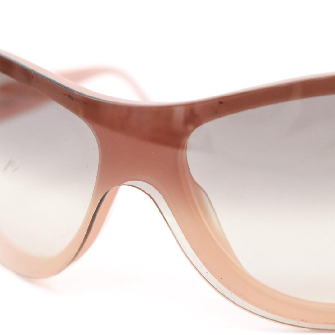 CHANEL ココマーク グレーベージュグラデ シールドサングラス d114