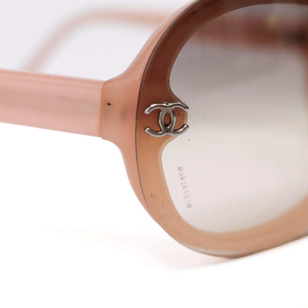 CHANEL ココマーク グレーベージュグラデ シールドサングラス d114