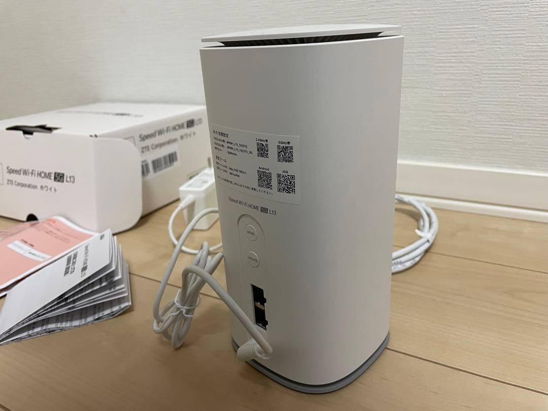 ZTE Speed Wi-Fi  L13 ホワイト