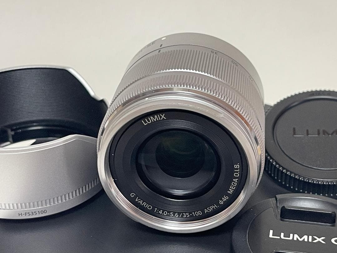 パナソニック 望遠レンズ LUMIX G 35-100mm 純正フード付き