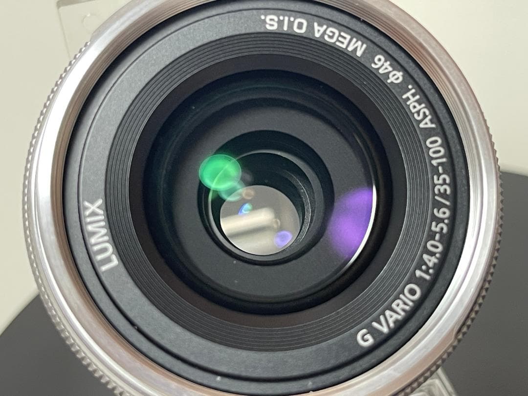 パナソニック 望遠レンズ LUMIX G 35-100mm 純正フード付き