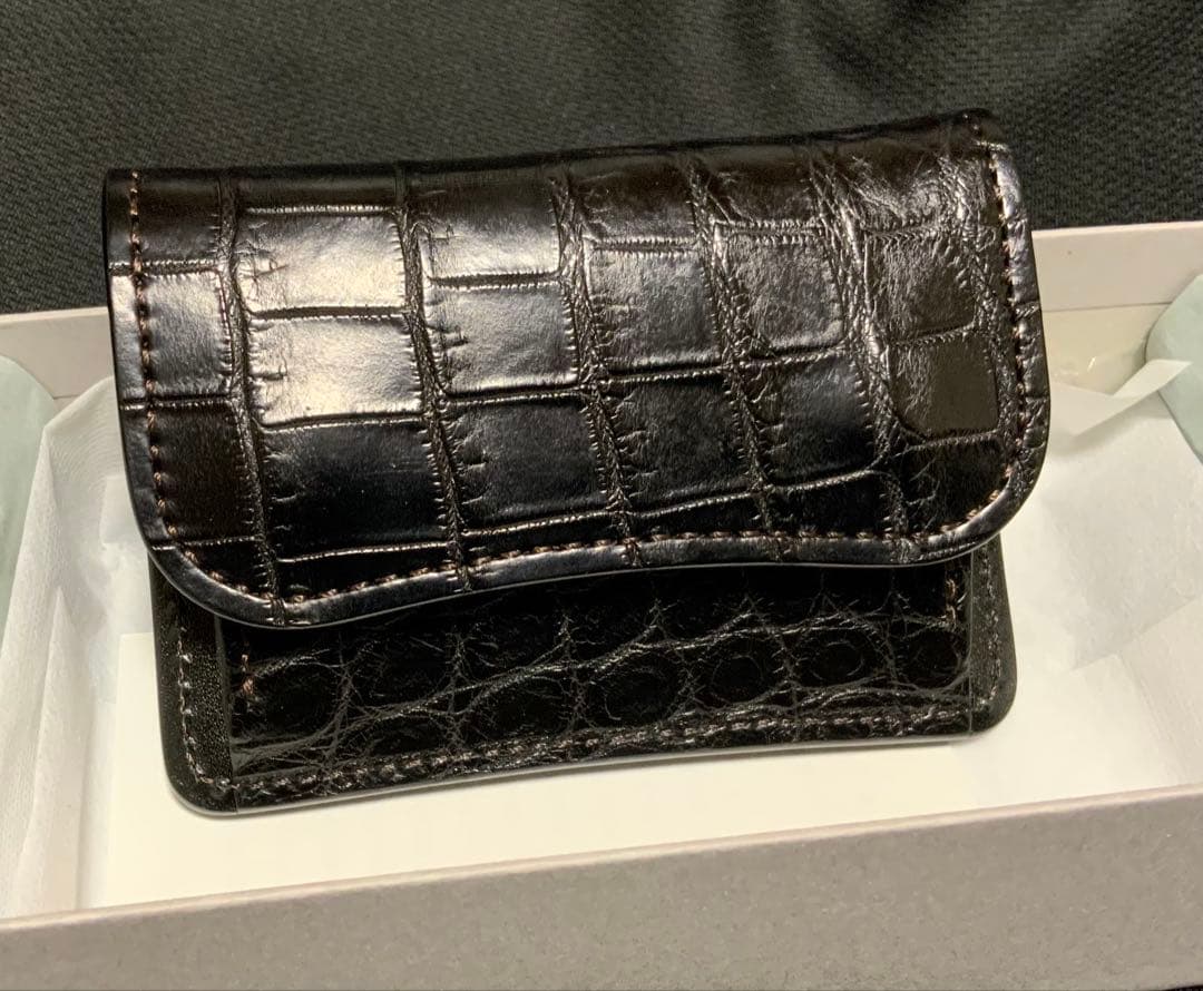 ワイルドスワンズ　タング　クロコダイル／サドル　ブラック