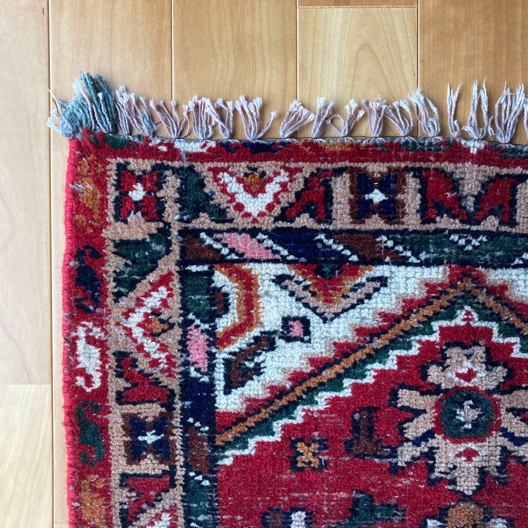 ヴィンテージラグ　トライバルラグ　インド　メダリオン