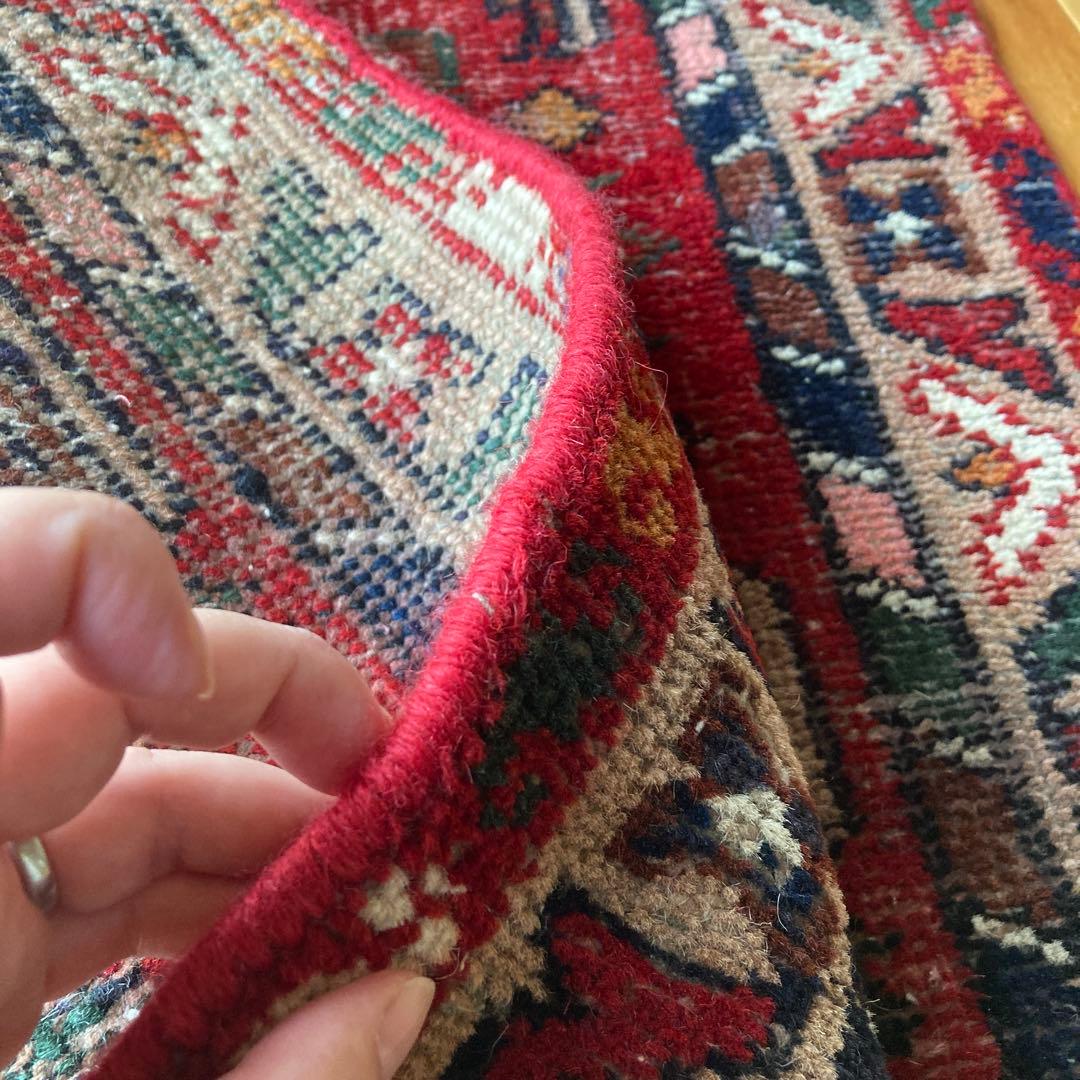 ヴィンテージラグ　トライバルラグ　インド　メダリオン