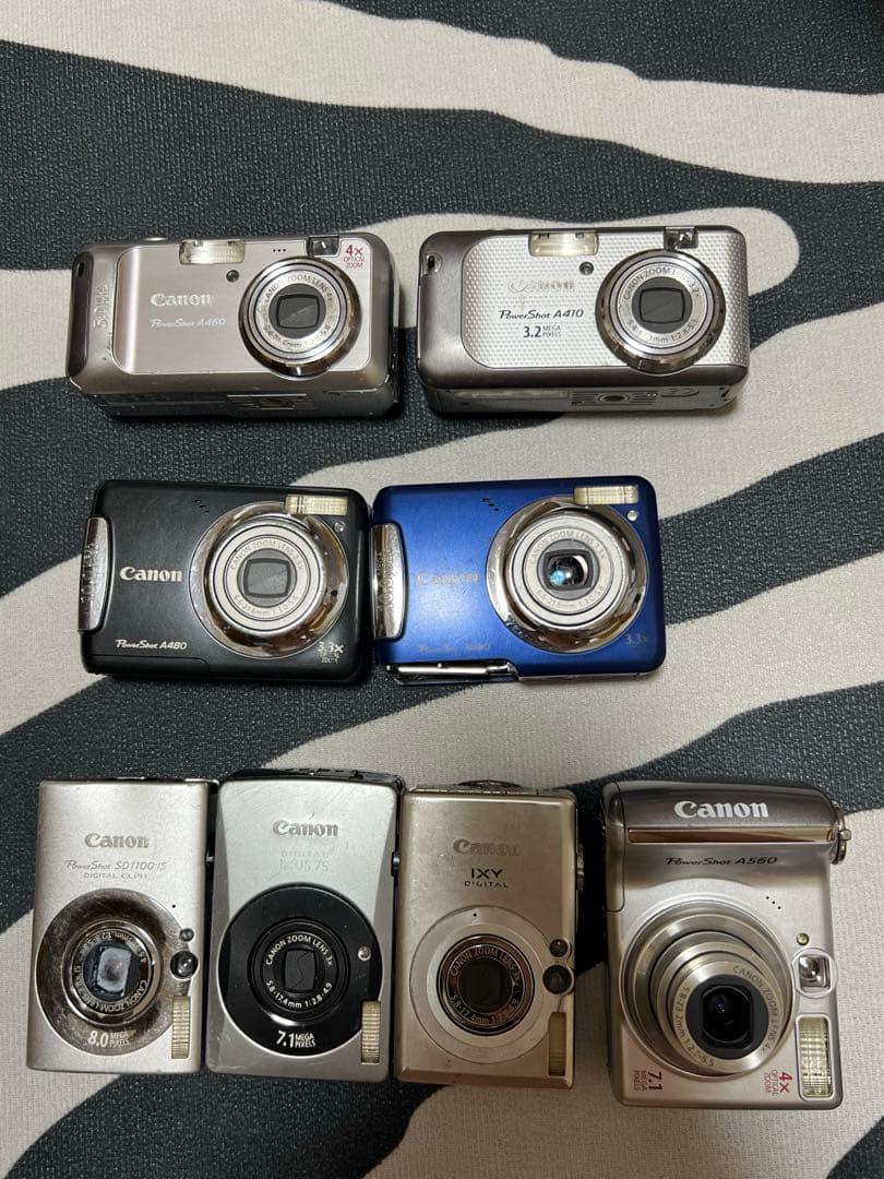 Canon キャノン　デジタルカメラ　8台　動作未確認　ジャンク　修理用①
