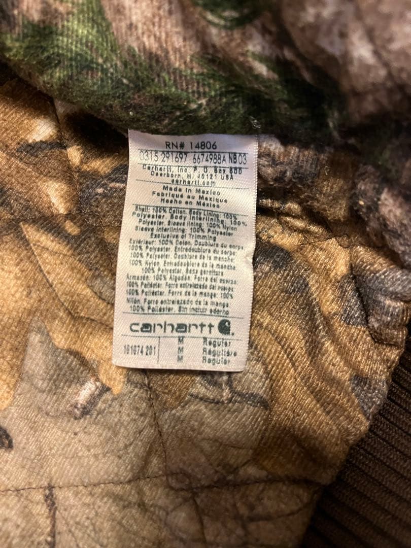 カーハート　アクティブジャケット　Mサイズ　ダークブラウン