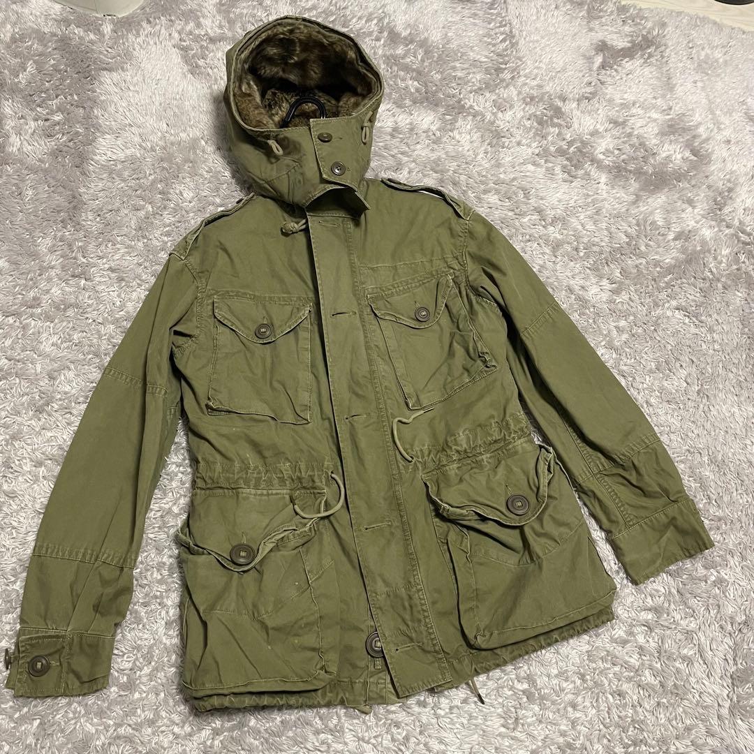 ポロ ラルフローレン　 ミリタリー フィールドジャケット　ビンテージ加工