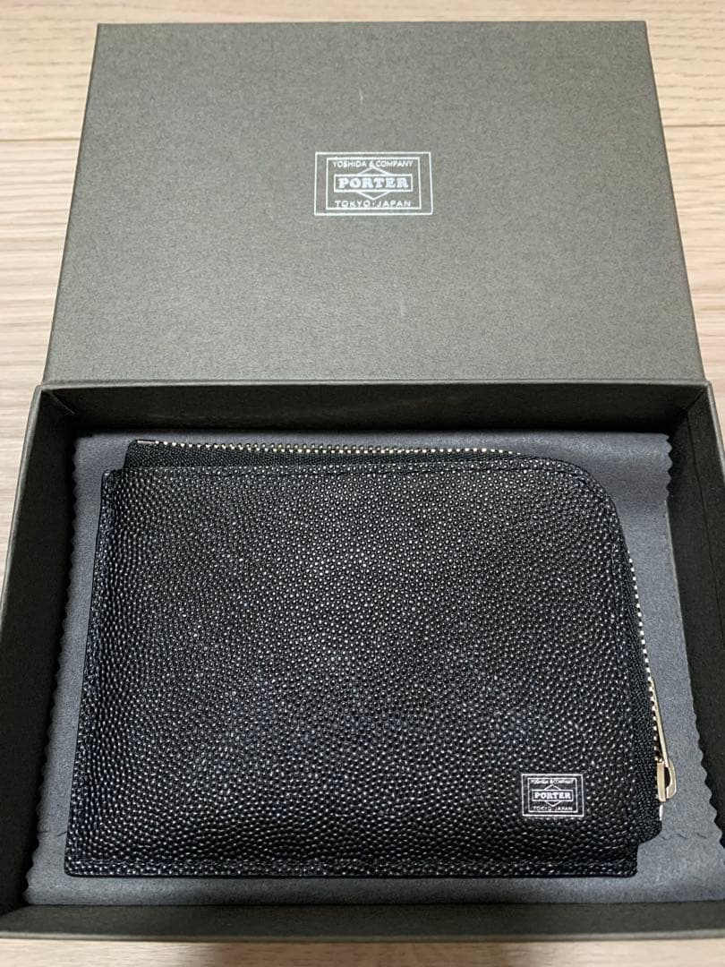【最終お値下げ:ほぼ未使用】PORTER ABLE エイブル　黒　L字 財布
