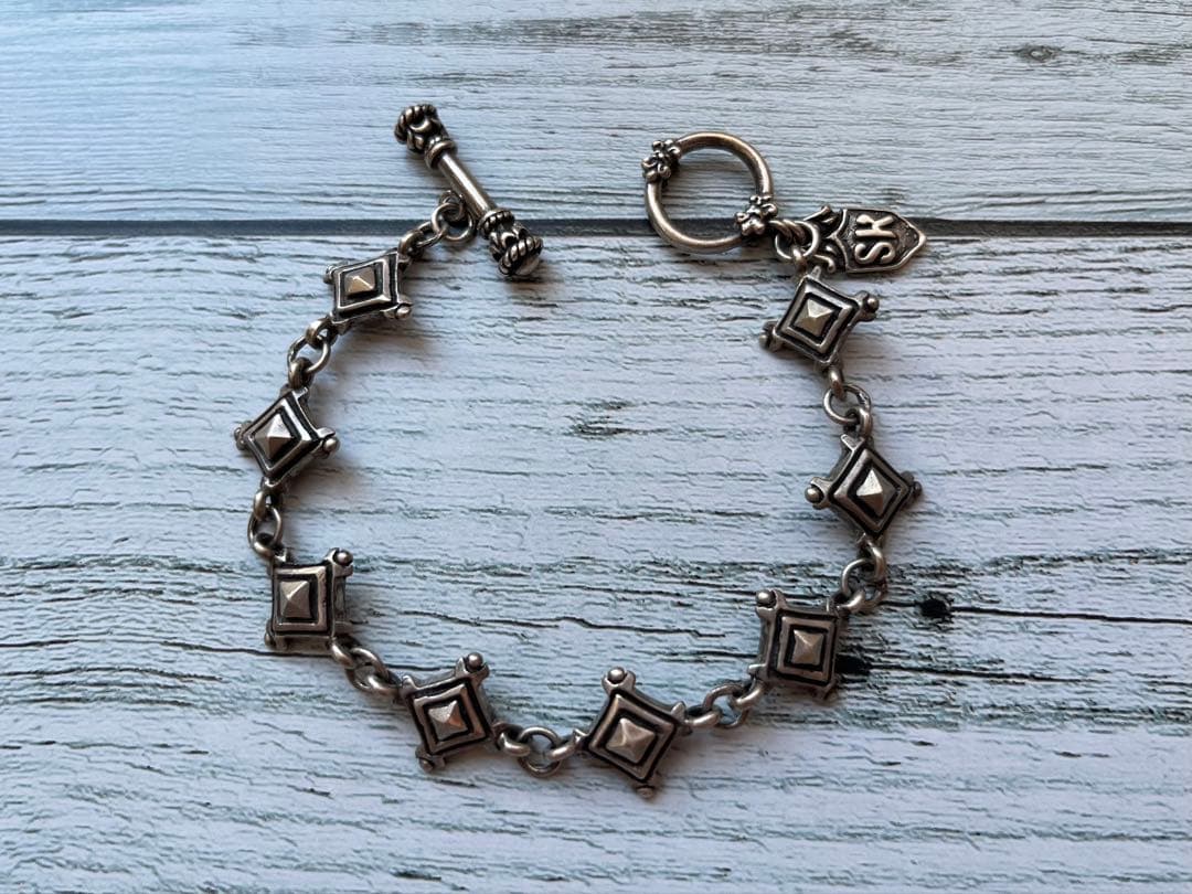 希少　スターナイツ　8リンク　Tバー　ブレスレット　シルバー925