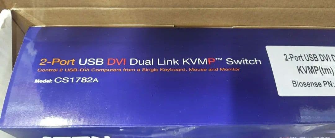 分配器・切替器 ATEN 2-Port USB DVI KVM Switch CS1782A