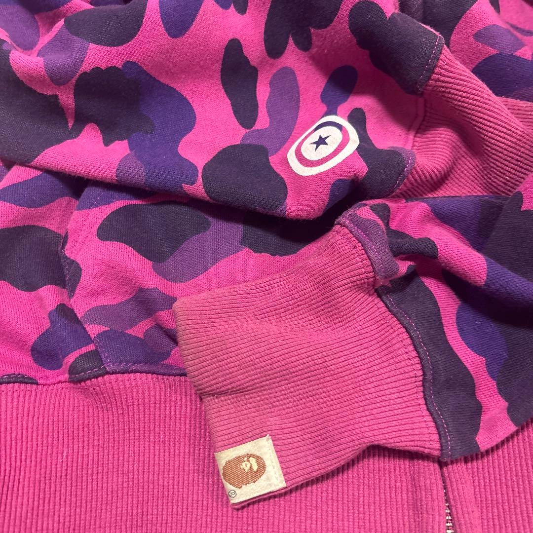 A BATHING APE シャークパーカー 紫