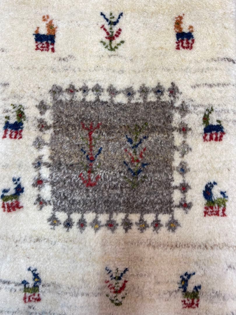 ギャッベ　40cmx60cm 玄関マット　座布団　ペルシャ　本物