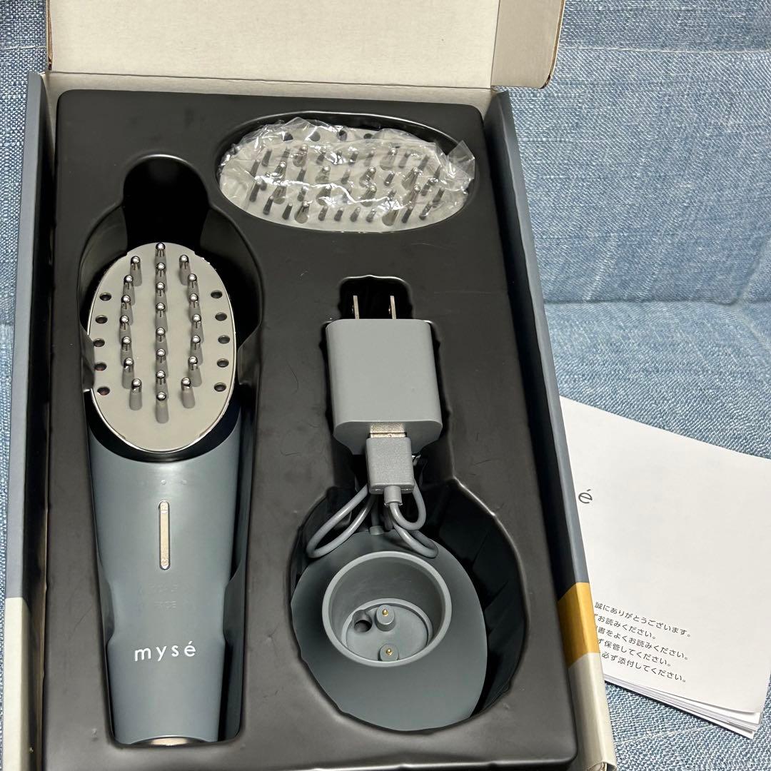 【美品】mysé スカルプブラシ 充電器・説明書付き