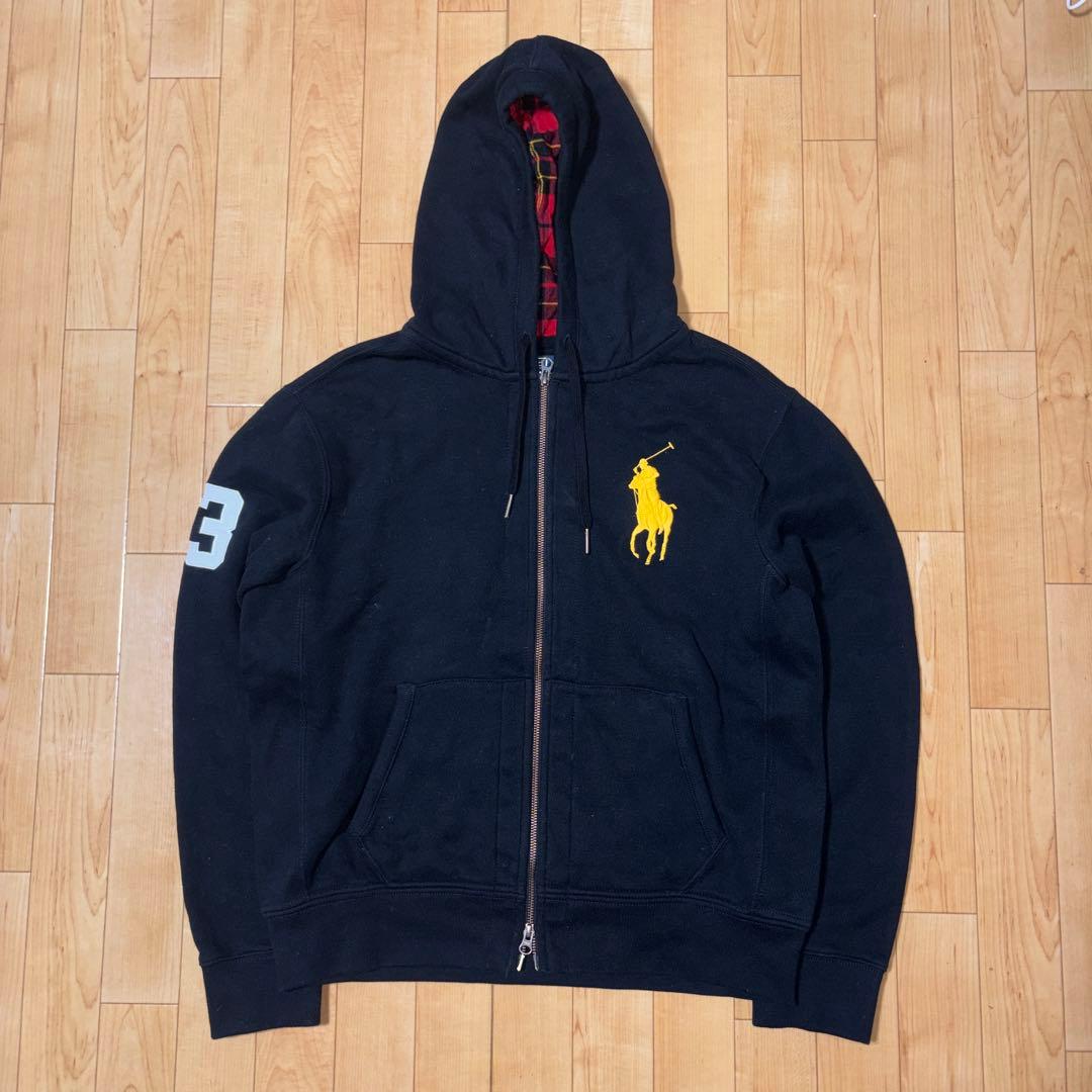 Polo Ralph Lauren 90s ジップパーカー ビッグポニー！短丈