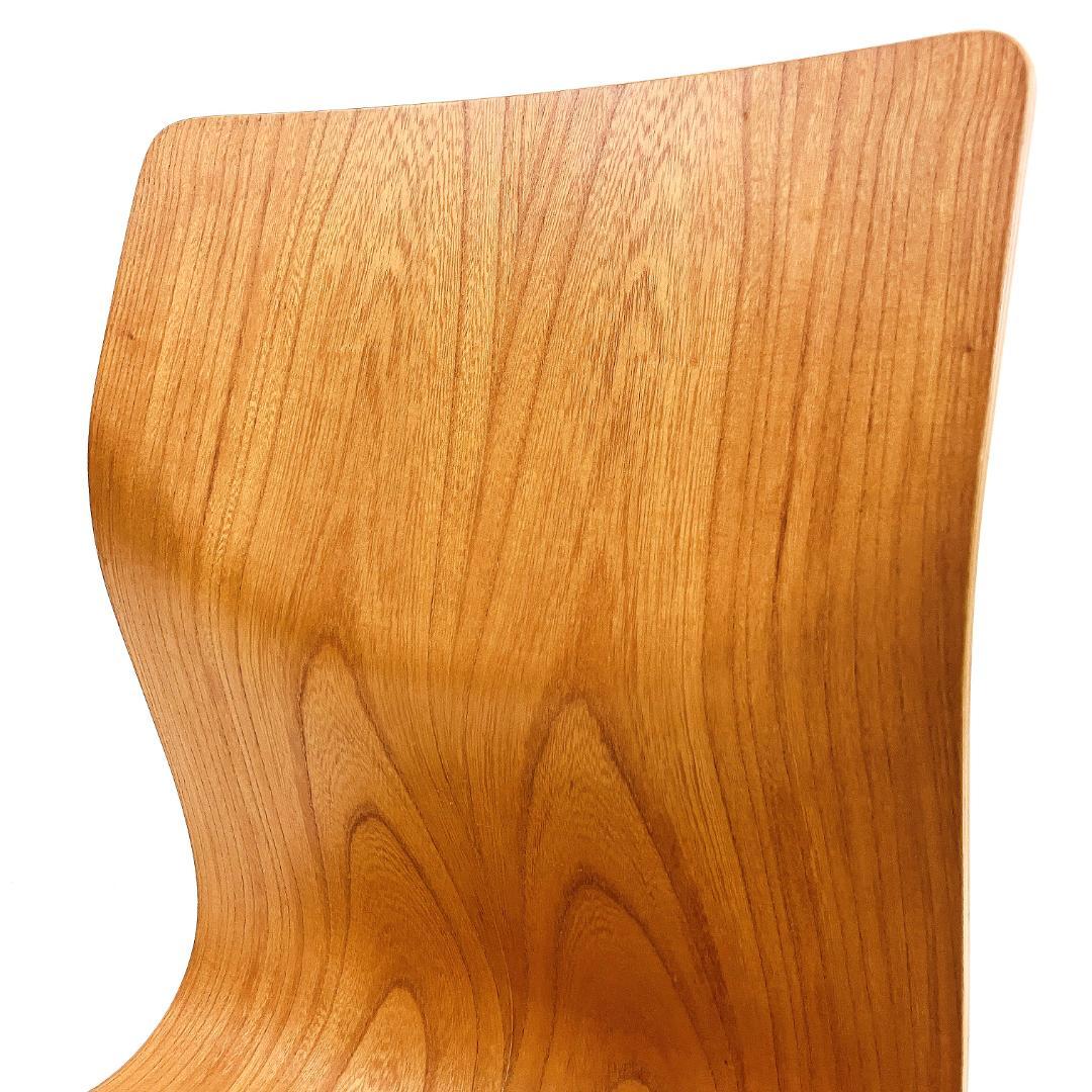 Tendo 天童木工 座椅子 2脚セット 藤森健次 曲げ木 ケヤキ板目 曲木⑨