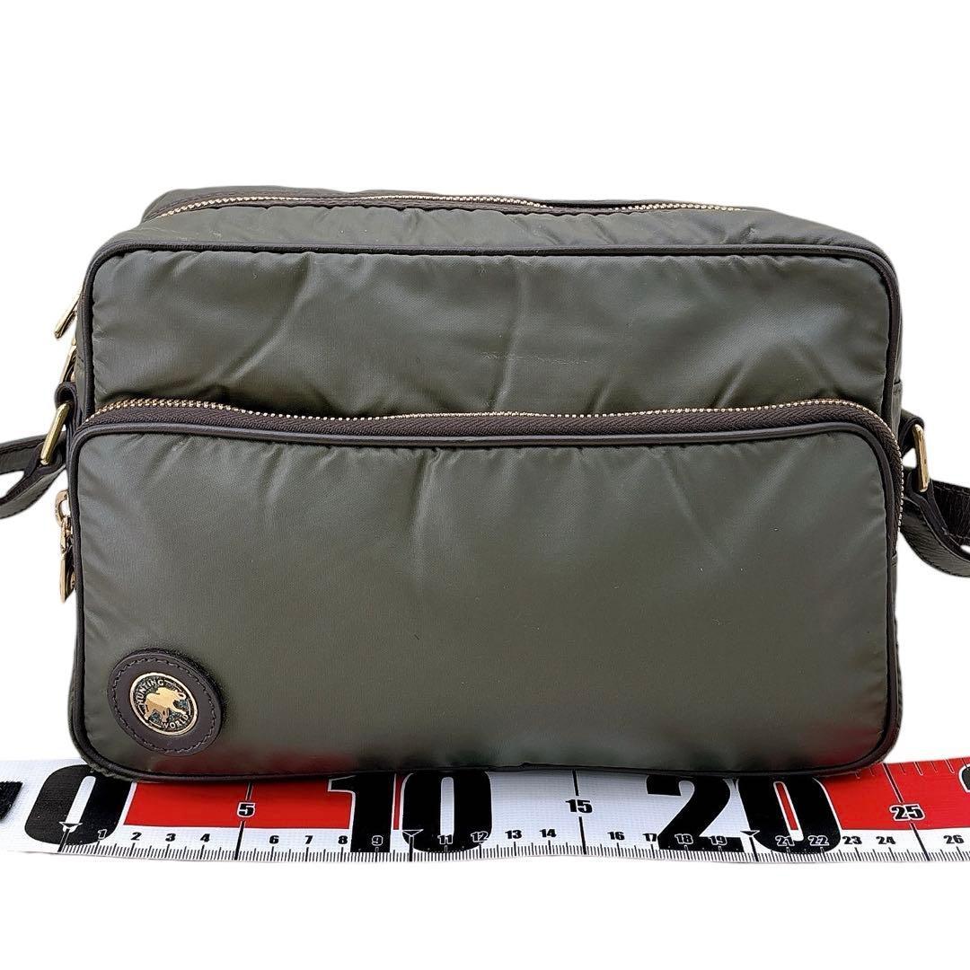 ハンティングワールド/ショルダーバッグ/クロスボディ/サコッシュ/バチュークロス