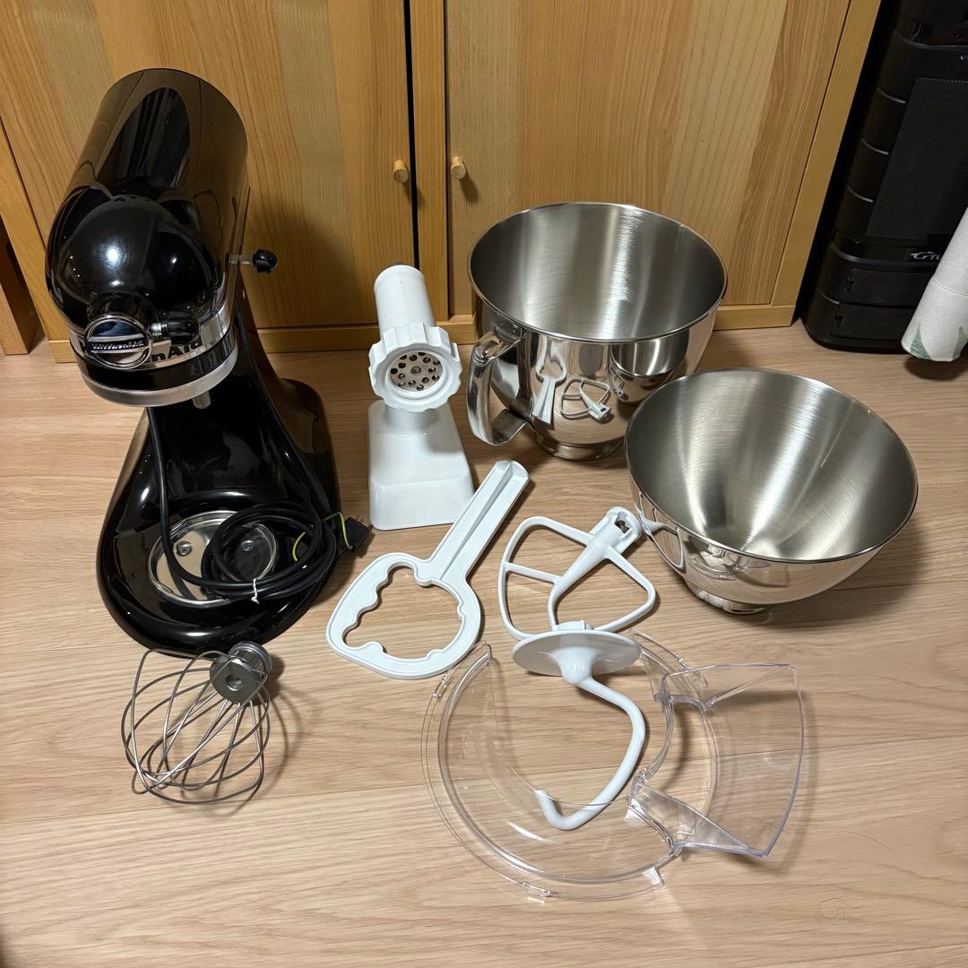 【美品】　キッチンエイド　スタンドミキサー　9KSM160FGOB 付属品完備