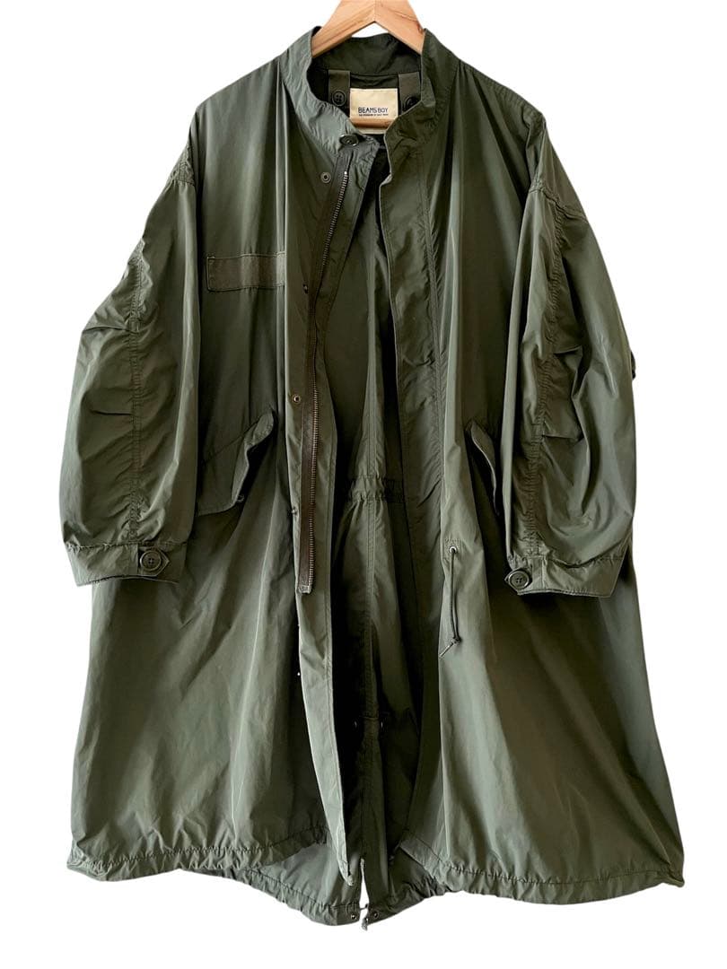 BEAMS BOY ソロテックス　M-65パーカ　オリーブ　モッズコート