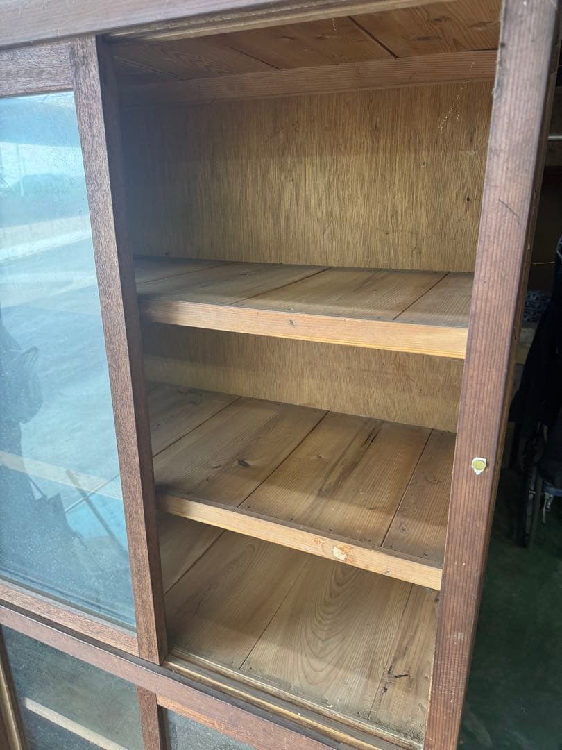 昭和レトロ 二段商品棚 ショーケース 引き取り限定