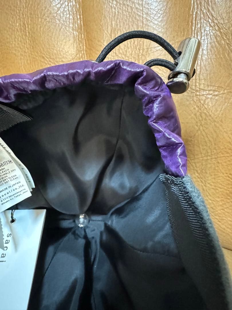 sacai Melton Drawstring Cap メルトンキャップ 新品