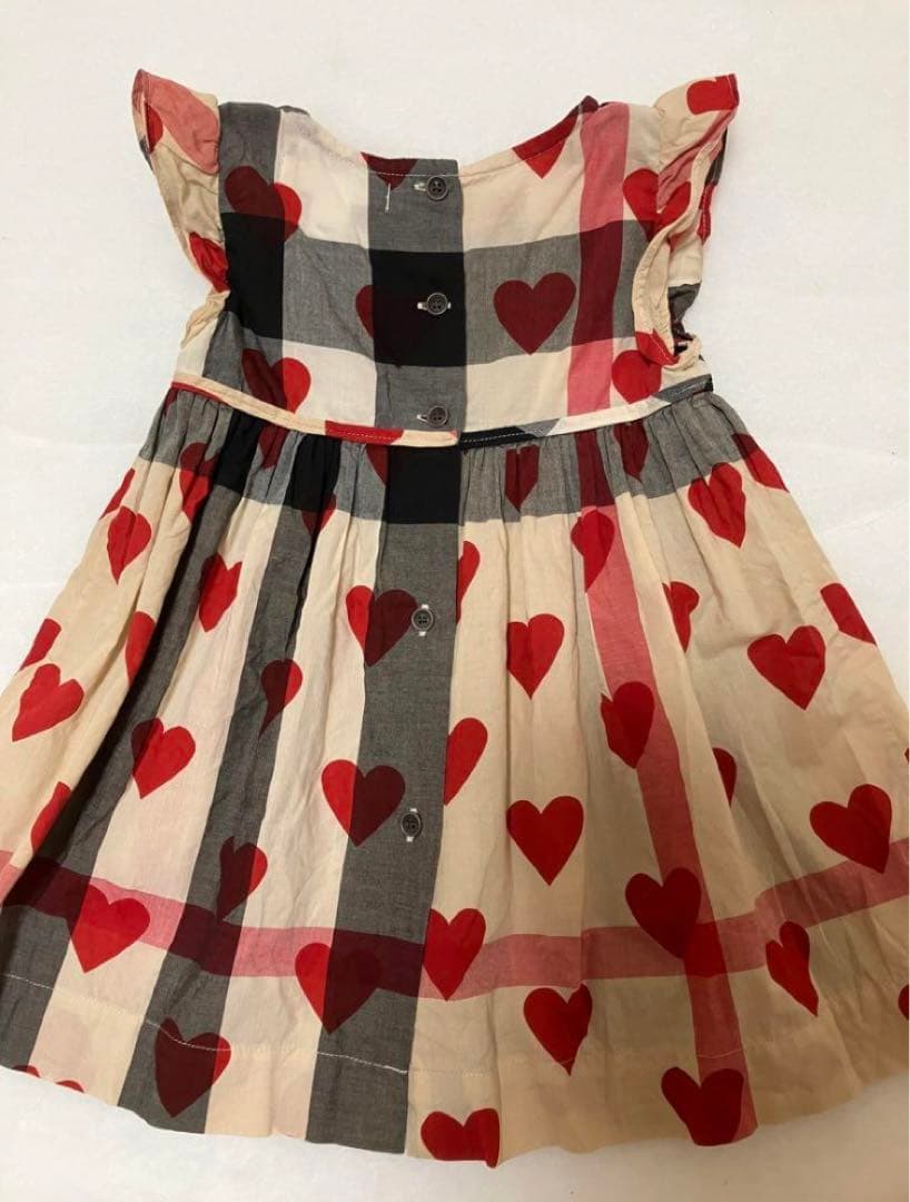 バーバリー　ハート　半袖ワンピース　チュニック　12m 80cm