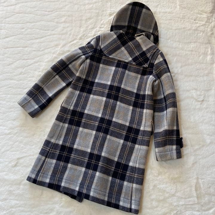 LONDON Tradition チェックメルトンダッフルコート