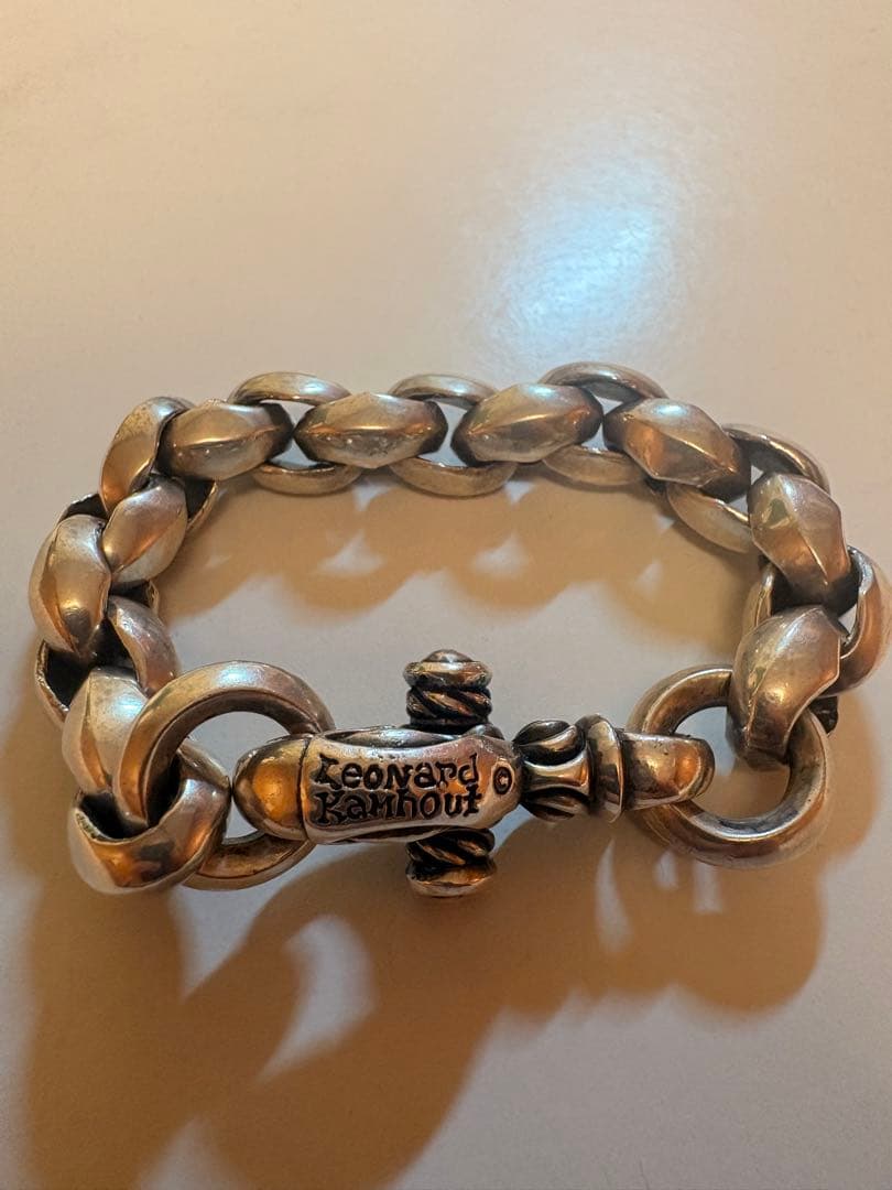 Leonard Kahnour シルバー925 チェーンブレスレット　約21㎝