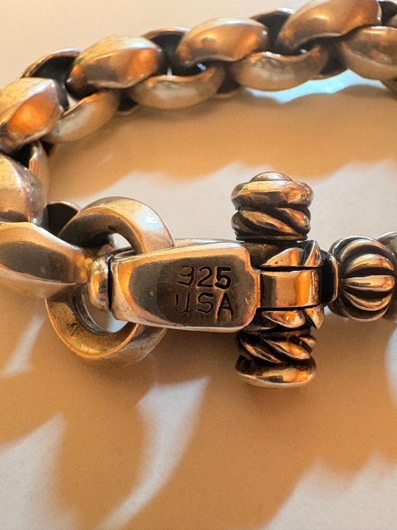 Leonard Kahnour シルバー925 チェーンブレスレット　約21㎝