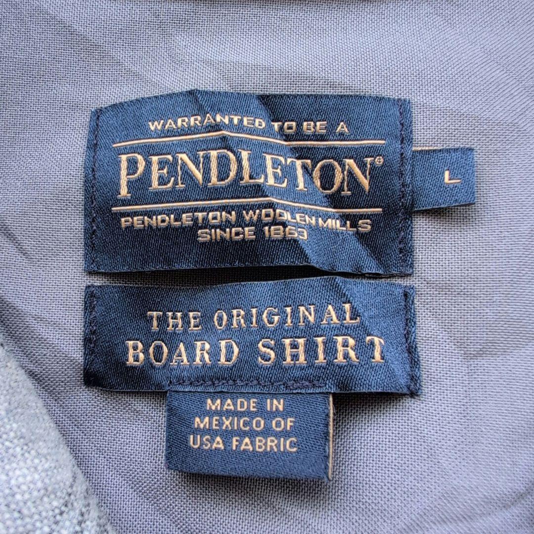 ♦*%様 ペンドルトン ボードシャツ ループカラー Lサイズ ブラック・ホワイト