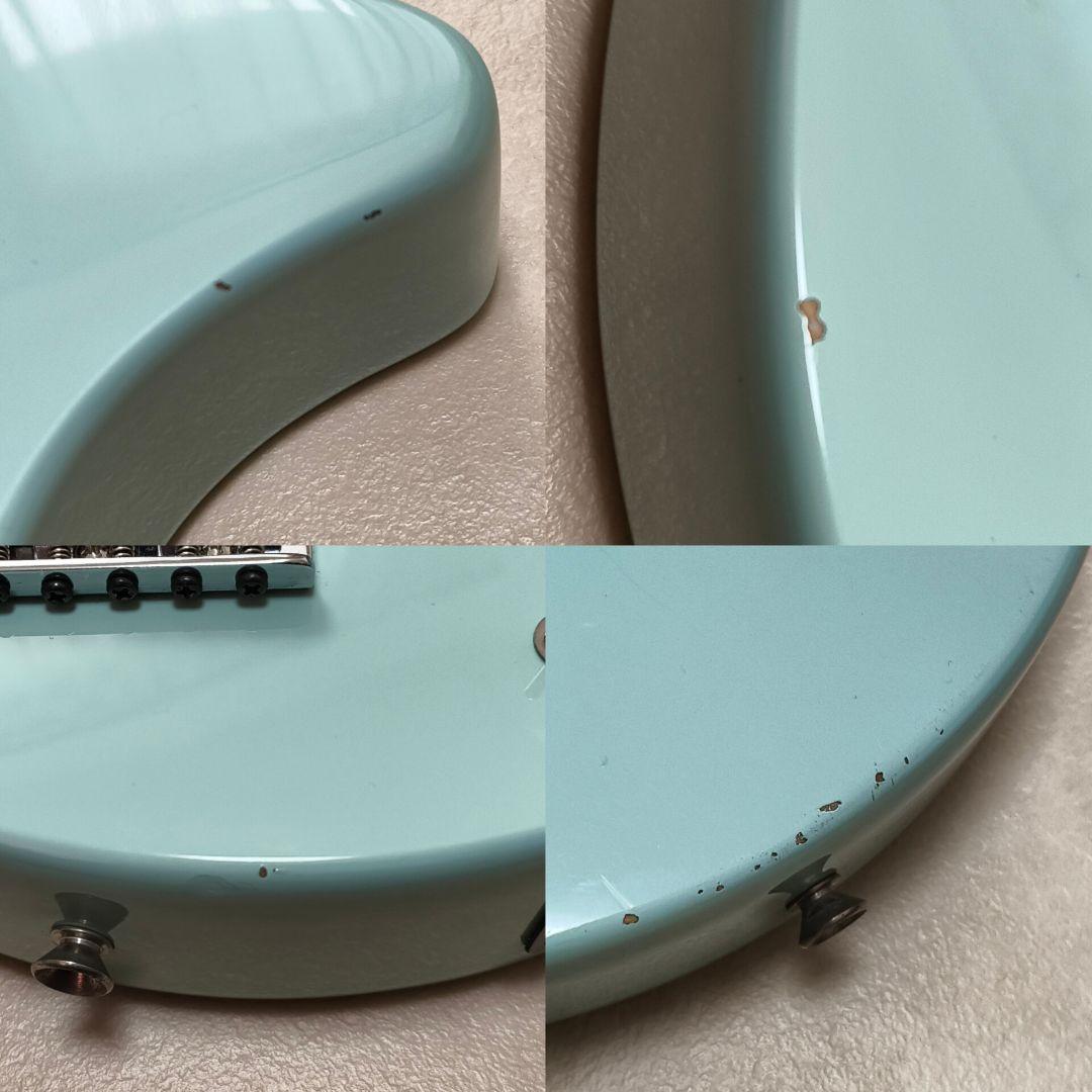 【美品】ZO-3 ライトブルー アンプ内蔵ミニギター 専用ケース付 ぞーさん