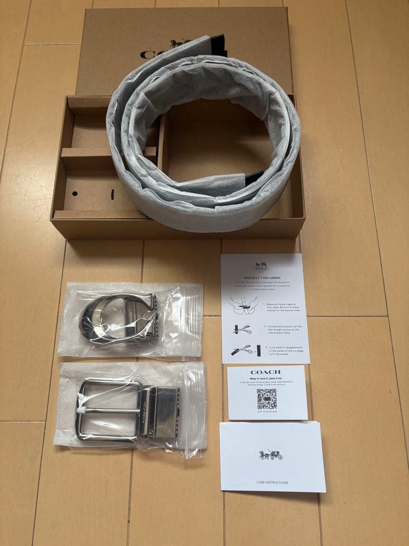 コーチ COACH リバーシブル ブラック シグネチャーベルト