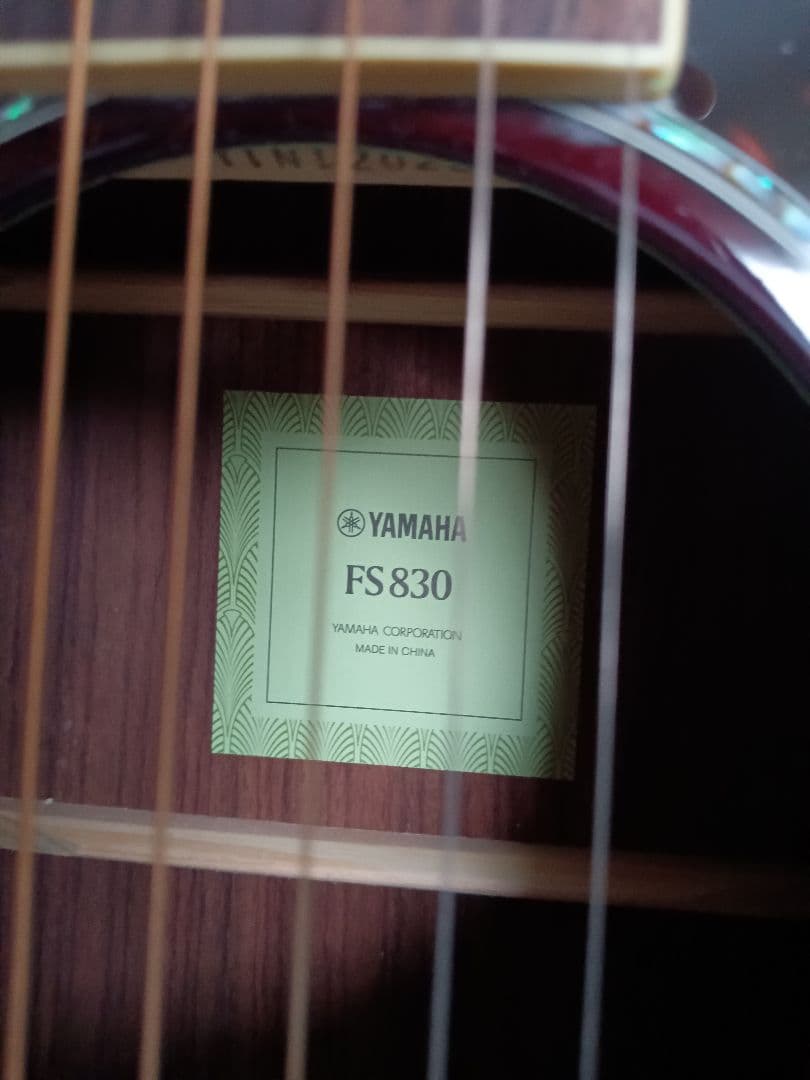 YAMAHA FS830 アコースティックギター＋ 弦2セット