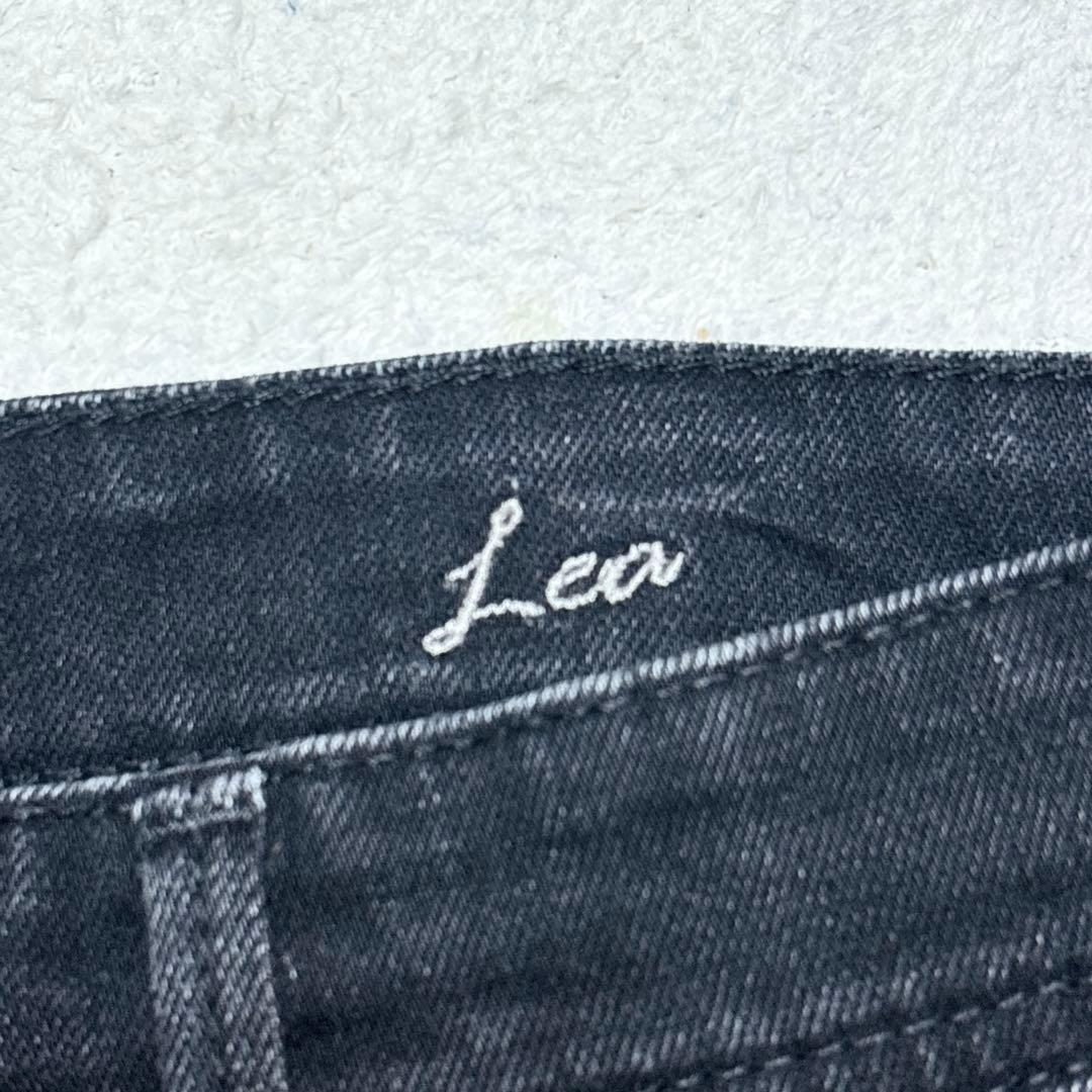 【美品】YANUK ボーイズストレート Lea レア ブラック デニム 26