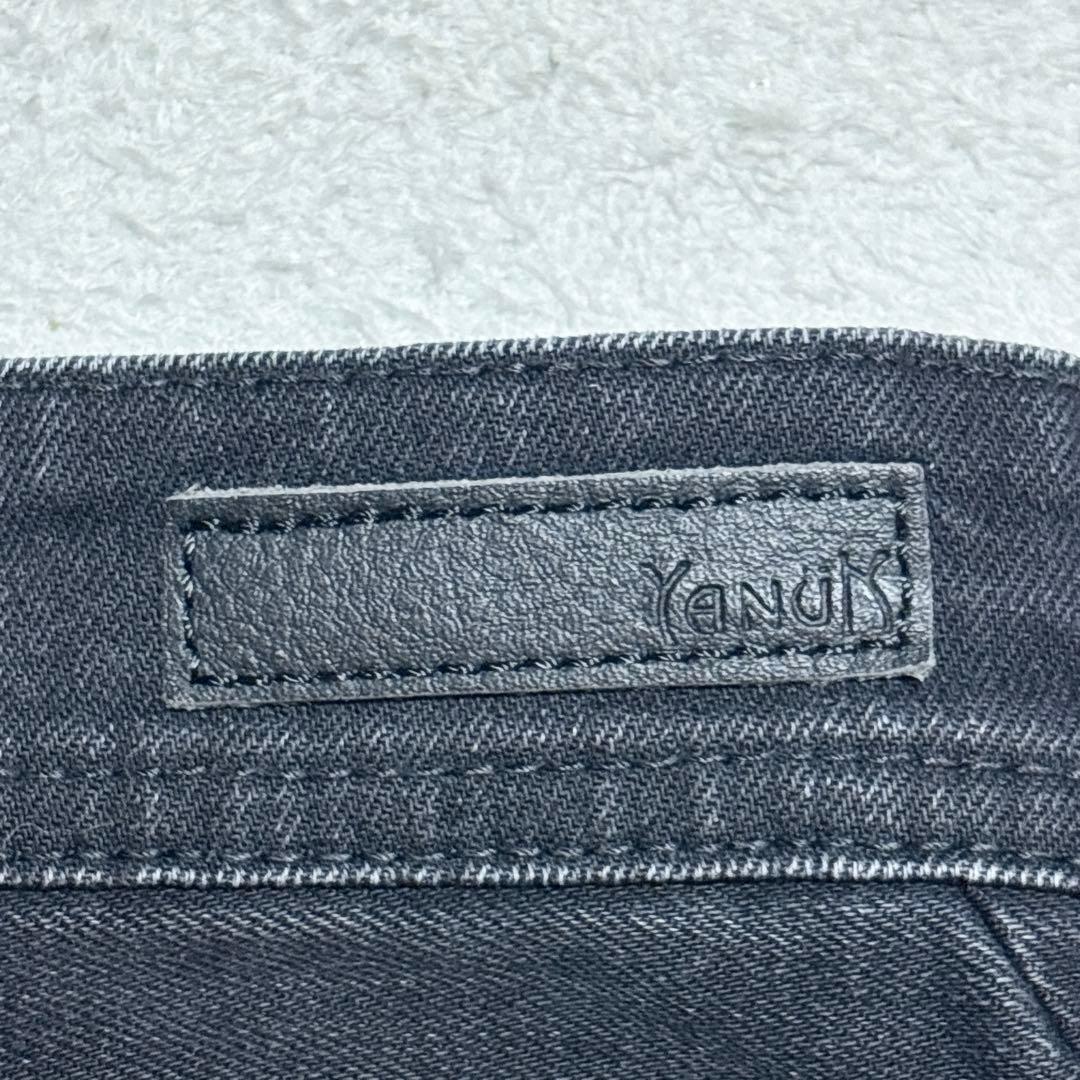 【美品】YANUK ボーイズストレート Lea レア ブラック デニム 26