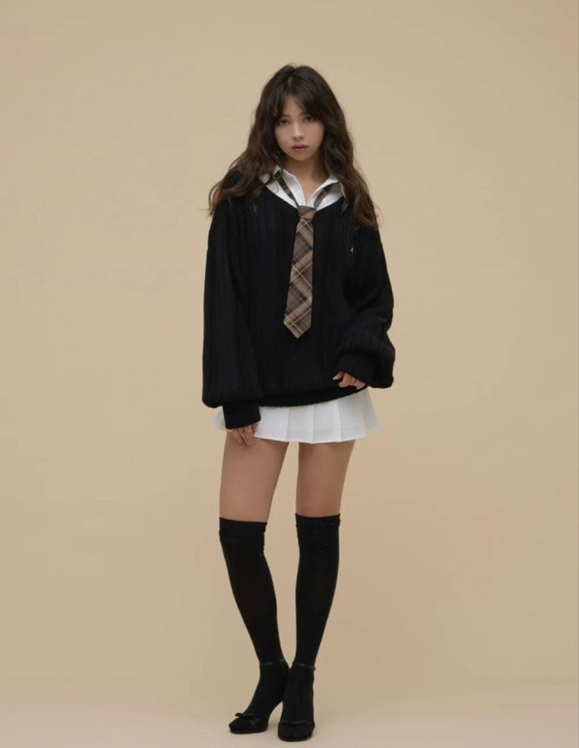 ワンピース andmary Mimi girls set mini dress black