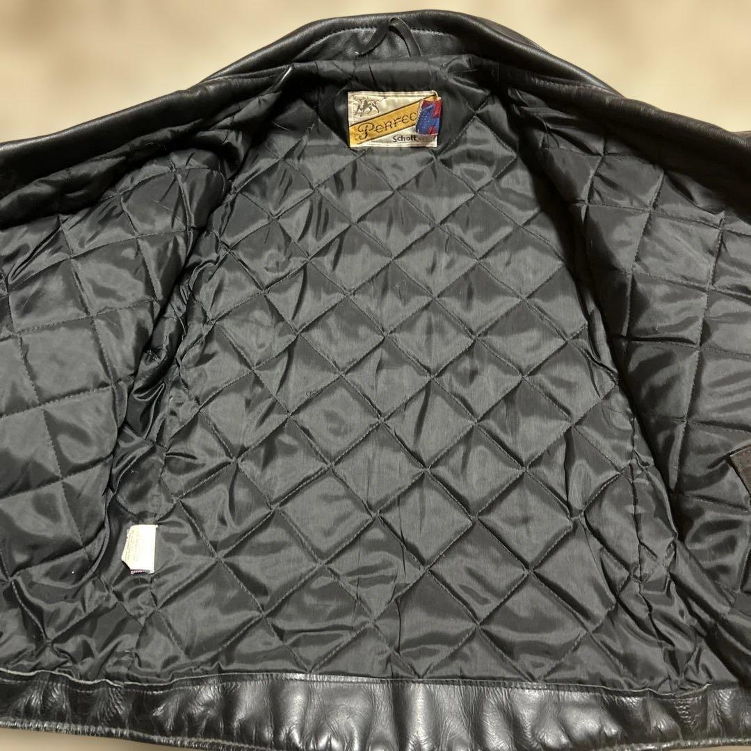 7*0様 schottレザーライダース618カスタムモヒカン小川牛タグワンスター