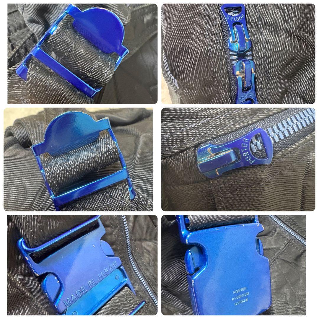 ✨限定人気商品✨ポーター RIDE ライド 近江ちぢみ ウエストバッグ シワ加工