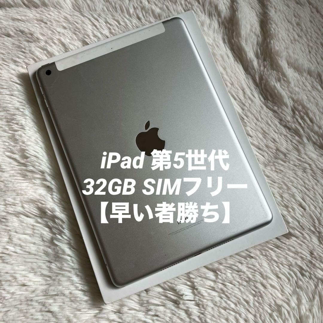 【完動品】iPad 第5世代 32GB SIMフリー【すぐ発送】