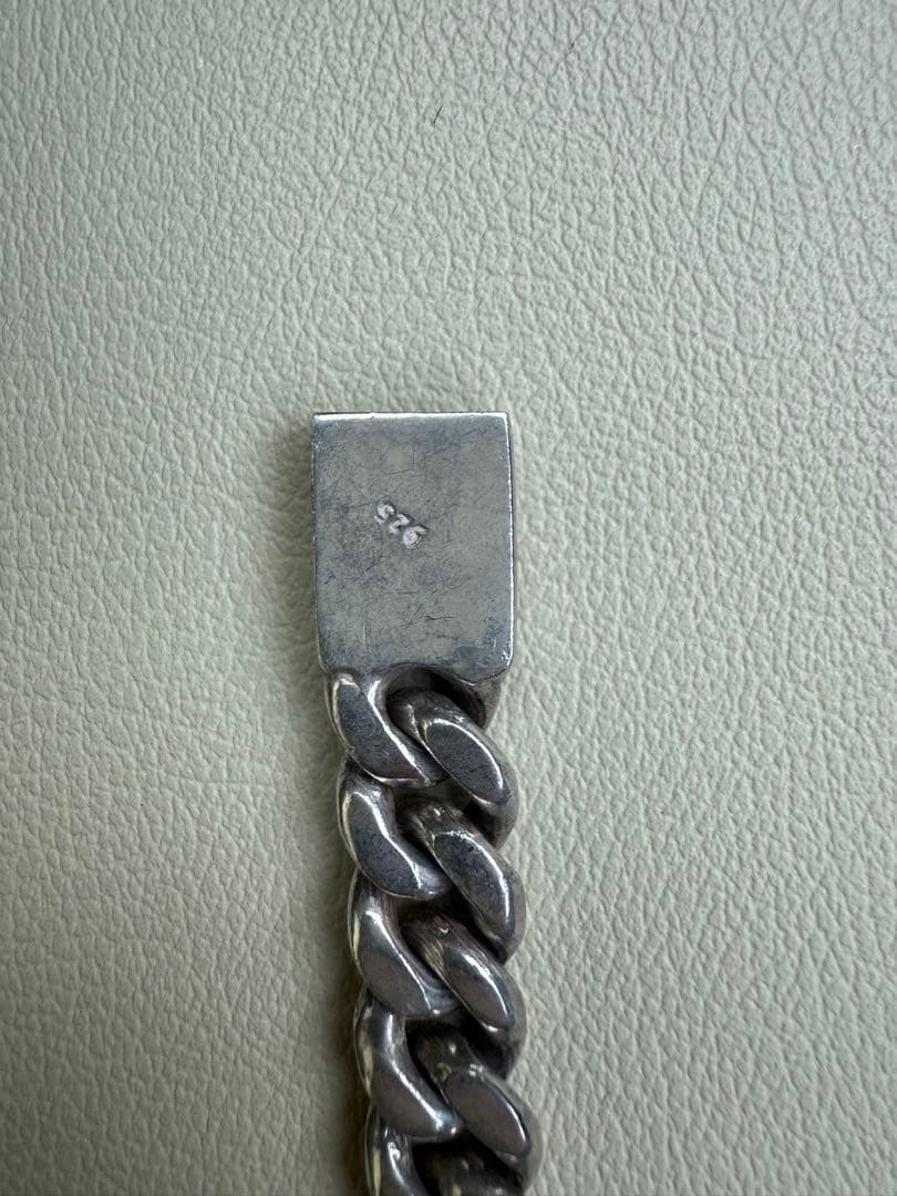 925シルバー チェーンブレスレット 約20cm