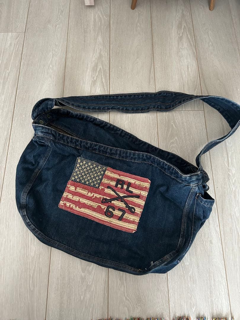 バッグ RALPH LAUREN vintage denim shoulder bag