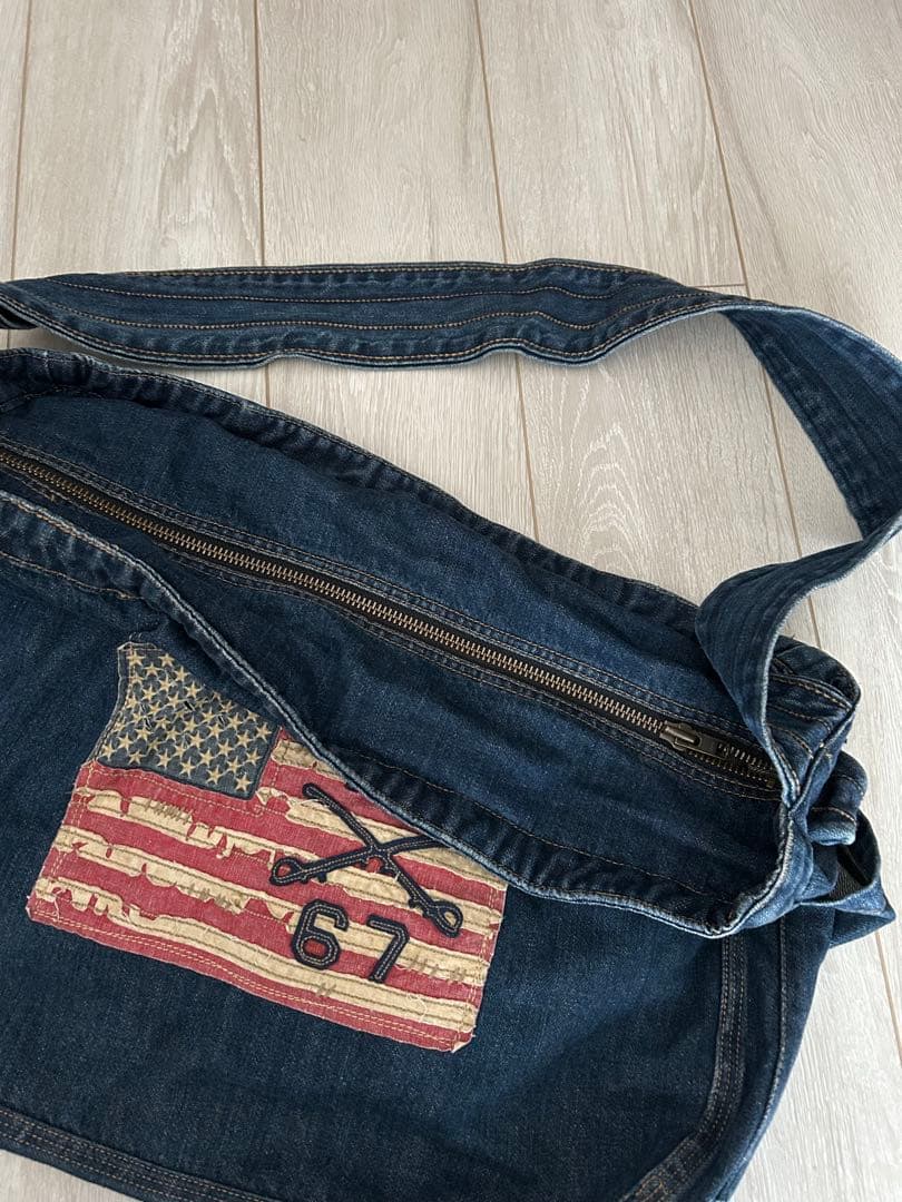 バッグ RALPH LAUREN vintage denim shoulder bag