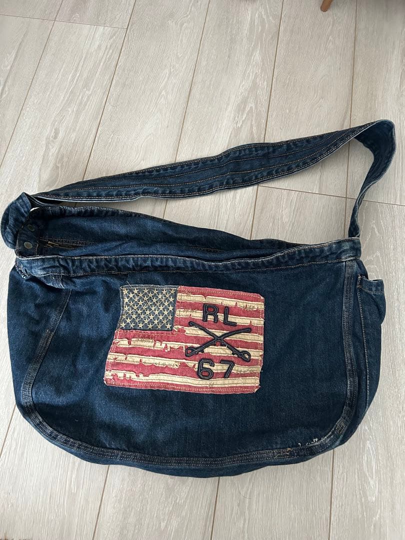 バッグ RALPH LAUREN vintage denim shoulder bag