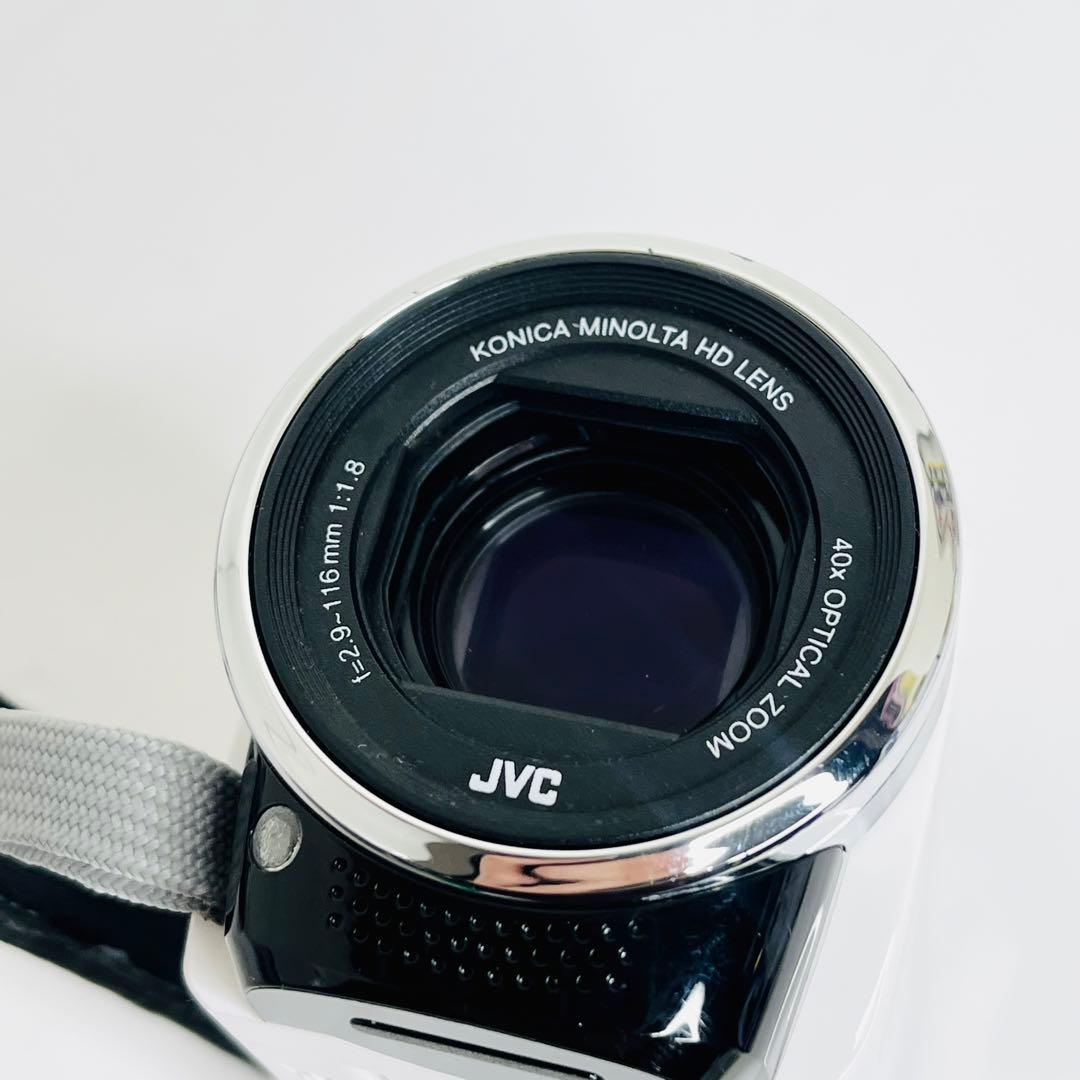 【美品】JVC Everio GZ-E265 ホワイトビデオカメラ