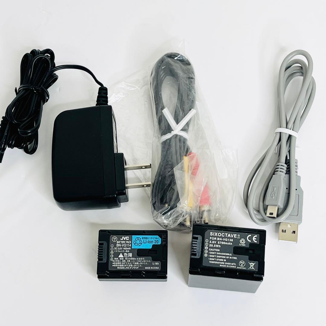 【美品】JVC Everio GZ-E265 ホワイトビデオカメラ