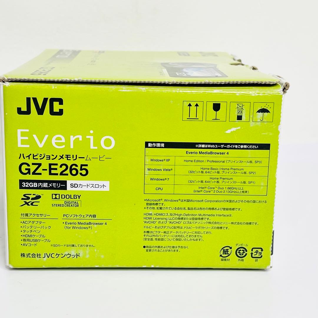 【美品】JVC Everio GZ-E265 ホワイトビデオカメラ