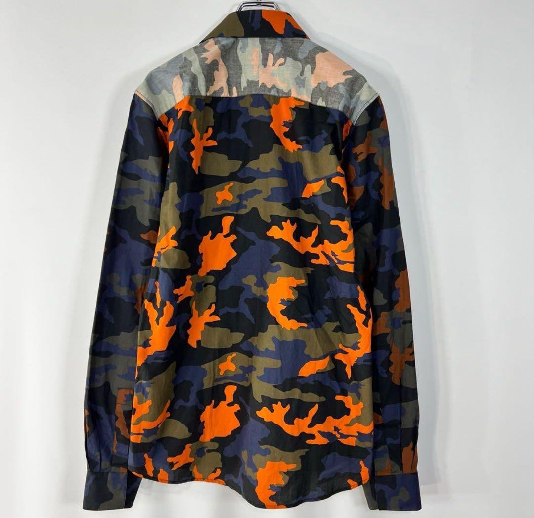14ss GIVENCHY リカルドティッシ 期 迷彩 シャツ ミリタリー 38