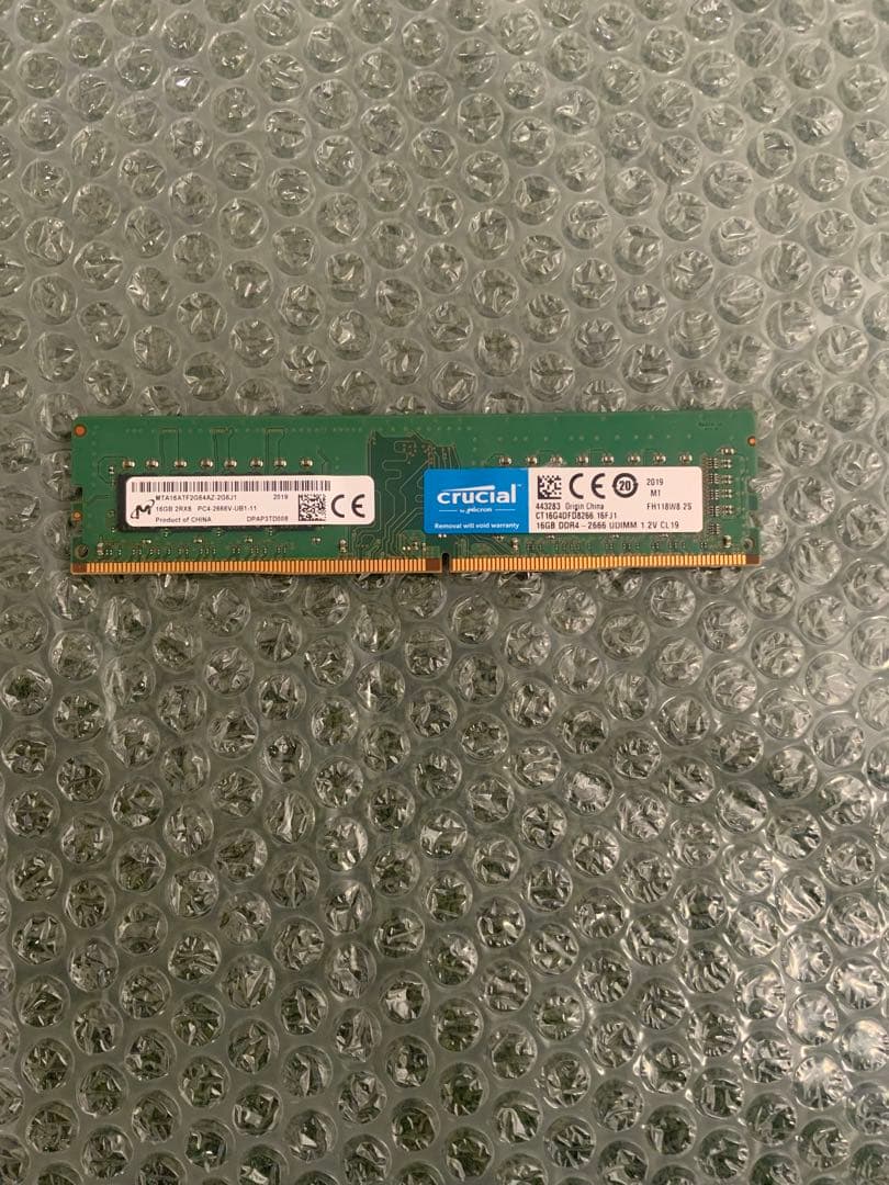 Crucial 16GB DDR4-2666 (PC4-21300) メモリ
